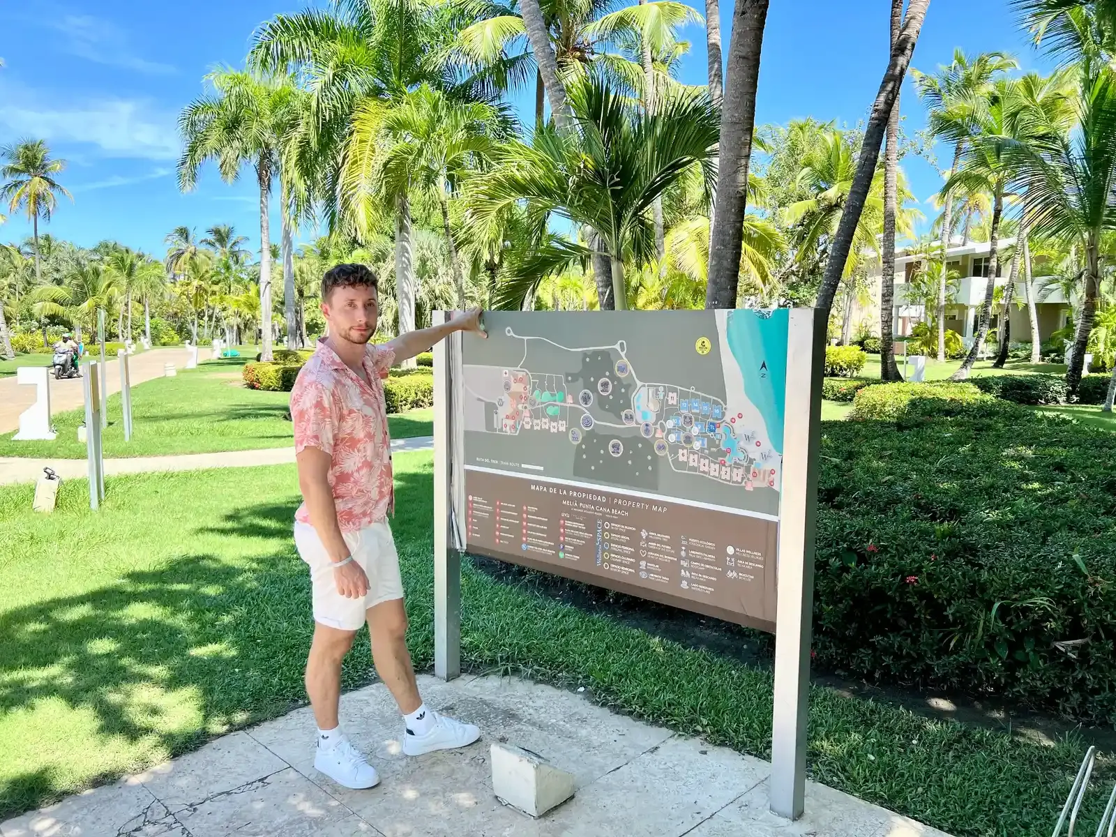 Meliá Punta Cana - me with the resort map