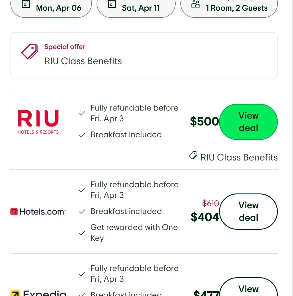 The caribbean price comparation discovering stays2