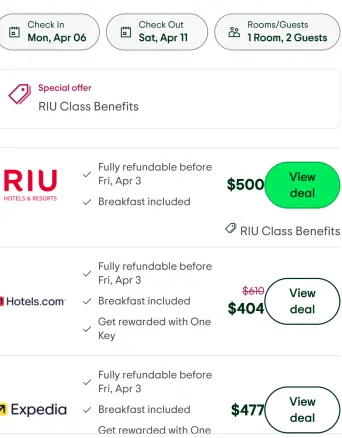 The caribbean price comparation discovering stays2