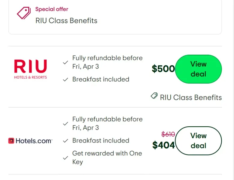 The caribbean price comparation discovering stays2