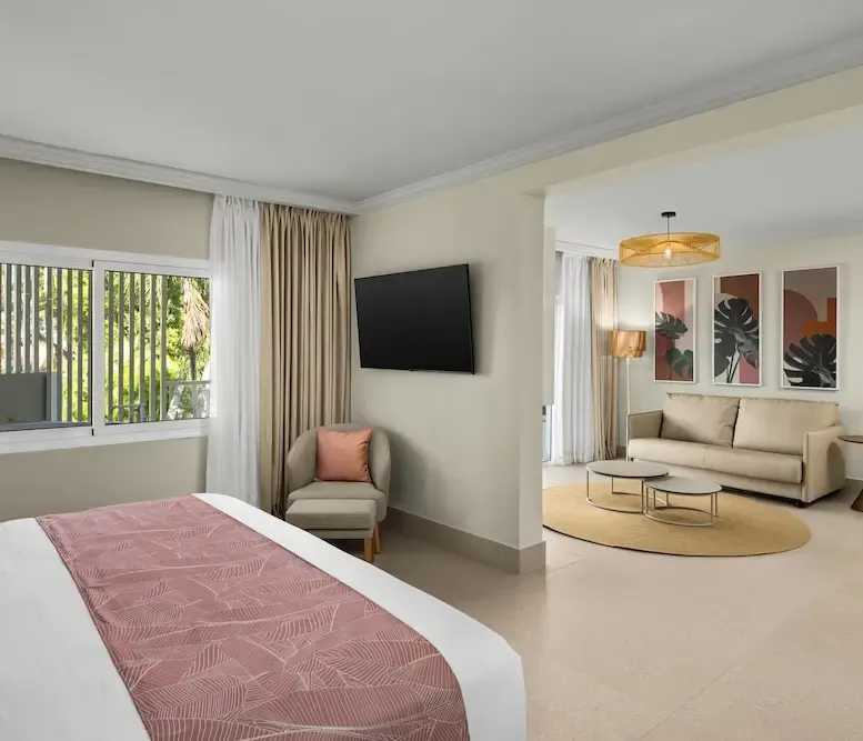 Junior Suite, 1 King Bed with Sofa bed (Tropical View | Club) at Wyndham Alltra Punta Cana — photo supplied by the resort