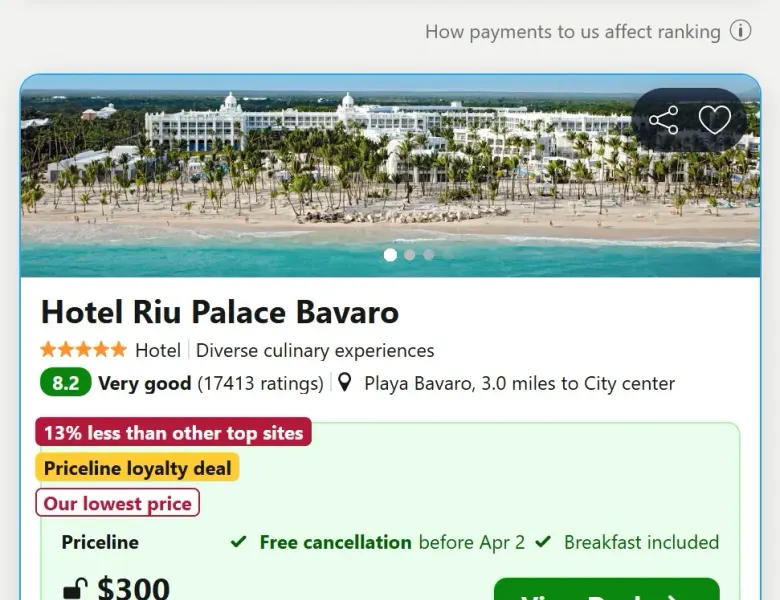 The caribbean price comparation discovering stays2