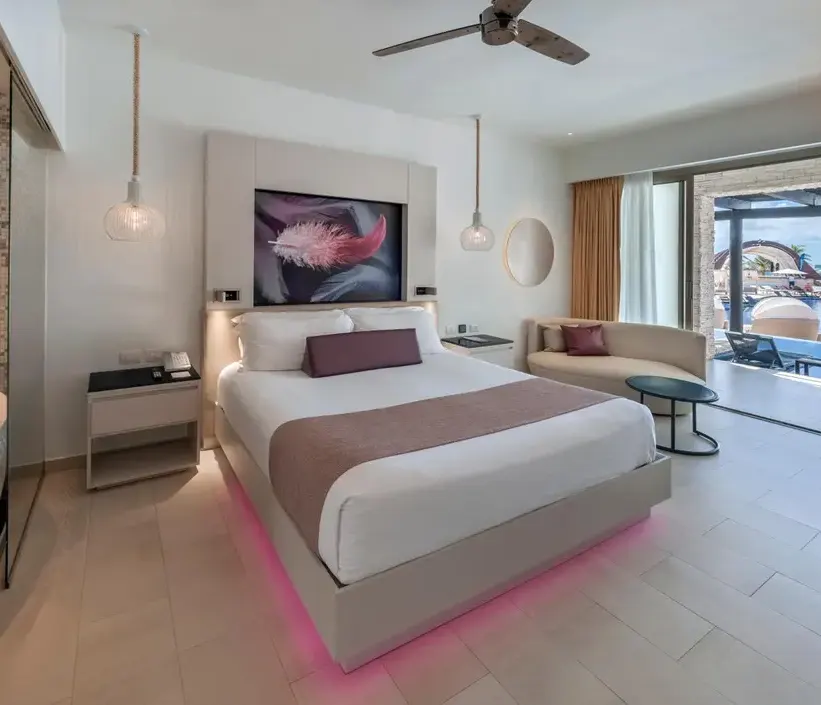 Luxury Junior Suite Swim Out Diamond Club at Royalton CHIC Punta Cana — photo supplied by the resort