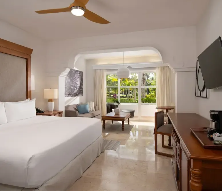 The Level Junior Suite Garden View at Meliá Caribe Beach Resort — photo supplied by the resort