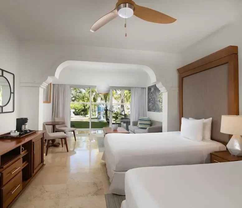 The Level Junior Suite Garden View at Meliá Caribe Beach Resort — photo supplied by the resort