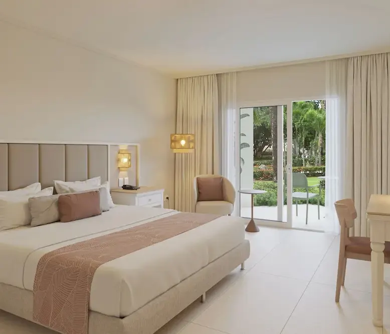 Club Room, 1 King Bed (Tropical View) at Wyndham Alltra Punta Cana — photo supplied by the resort