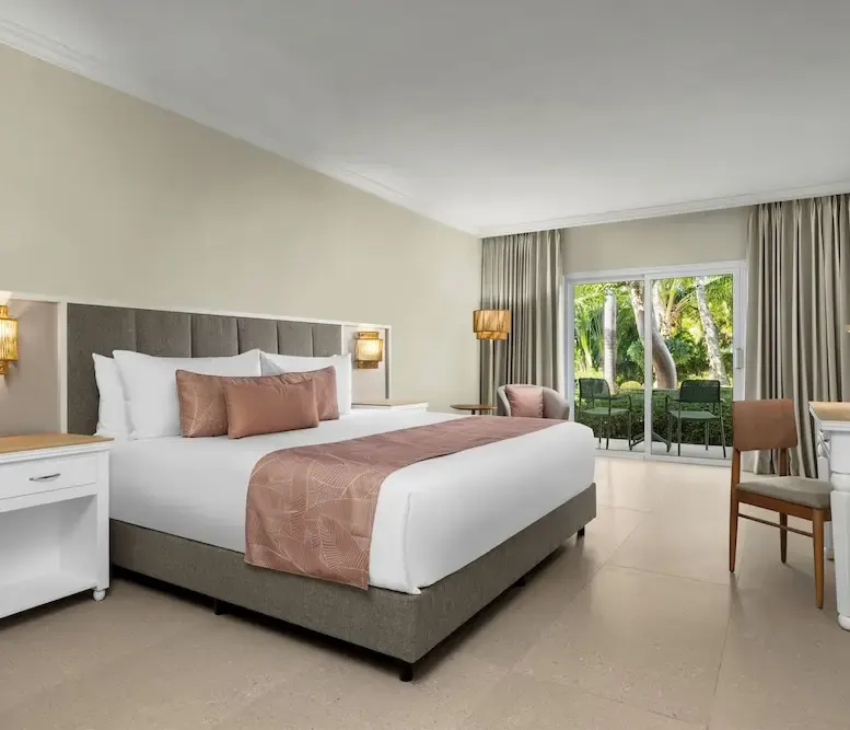 Club Room, 1 King Bed (Tropical View) at Wyndham Alltra Punta Cana — photo supplied by the resort