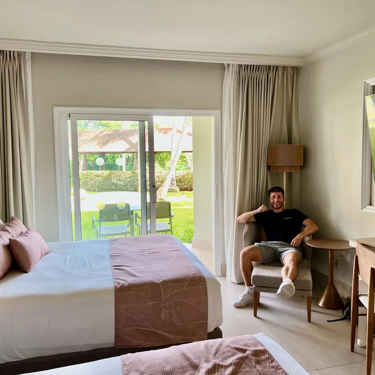 Room with several pillows