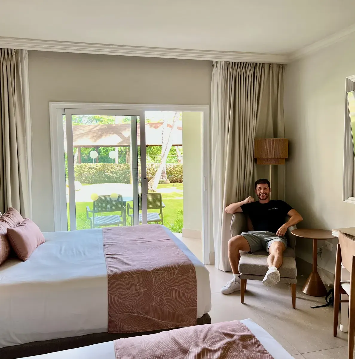 Room with several pillows