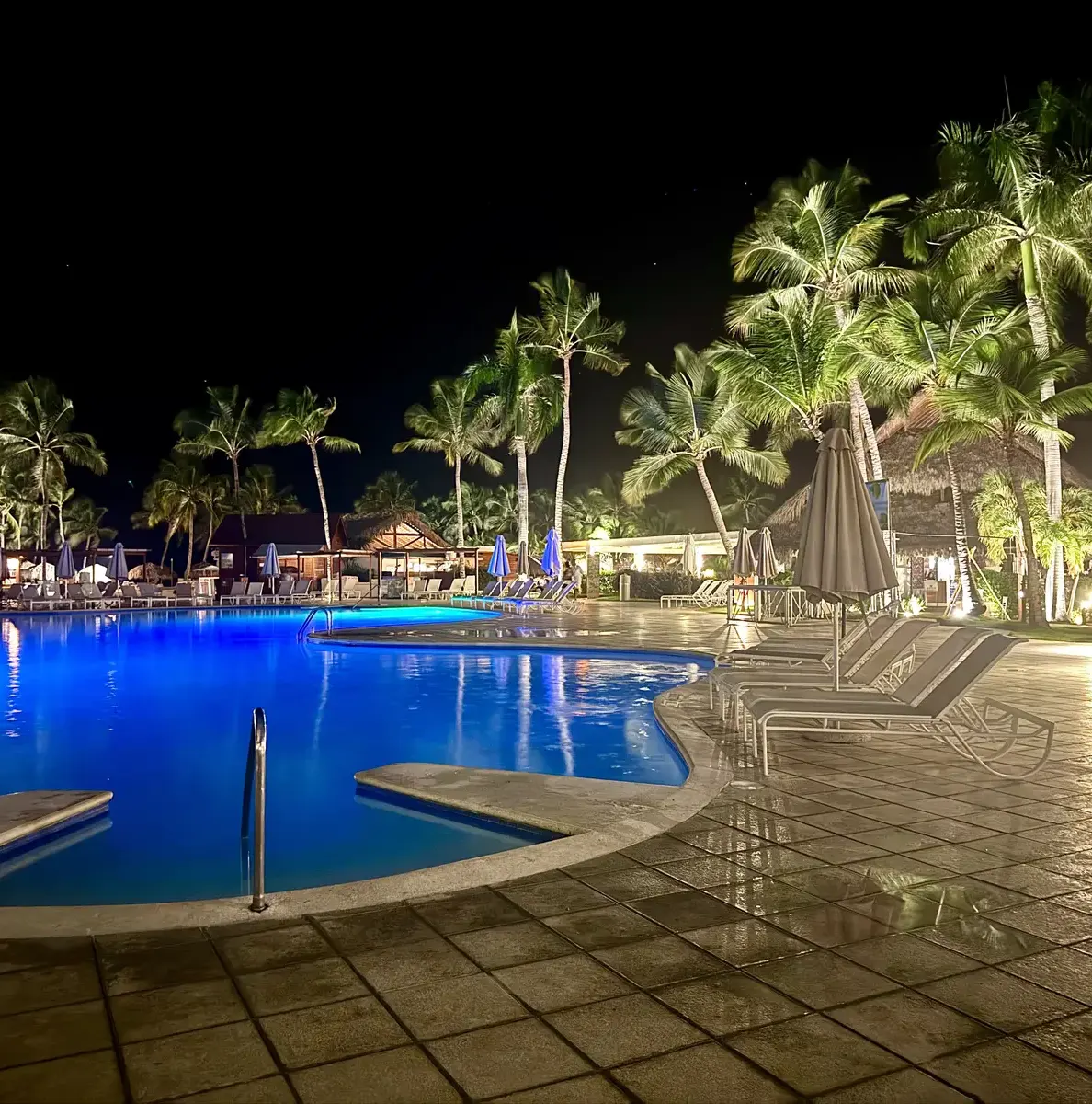 Pool at night