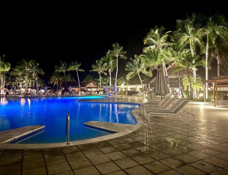 Pool at night