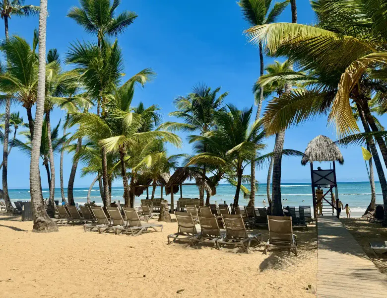 Beach relaxation area