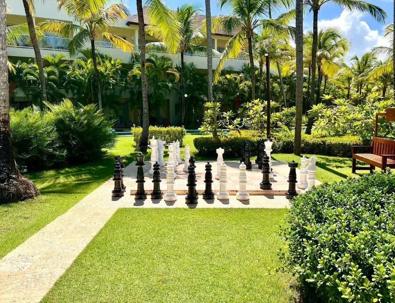 Dreams Royal Punta Cana - garden chess