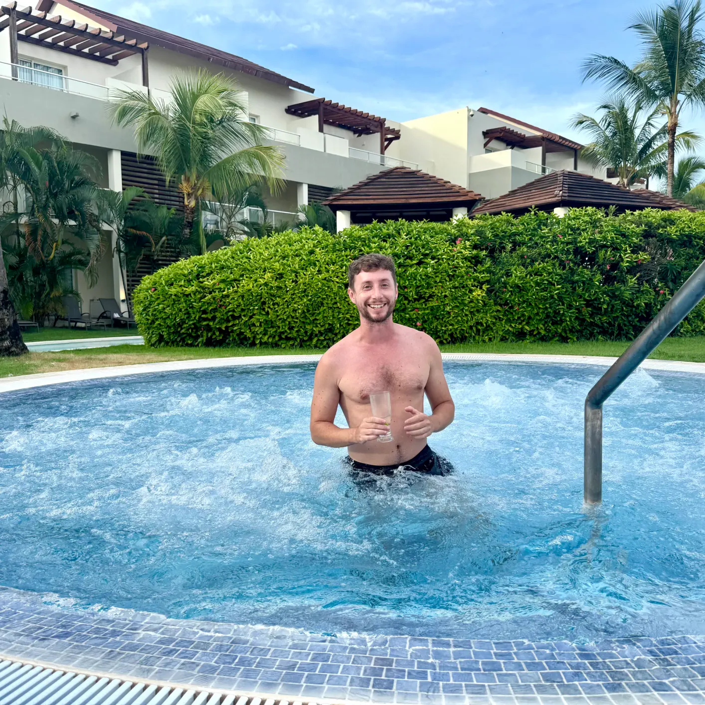 The terrace jacuzzi of a Breathless suite.
