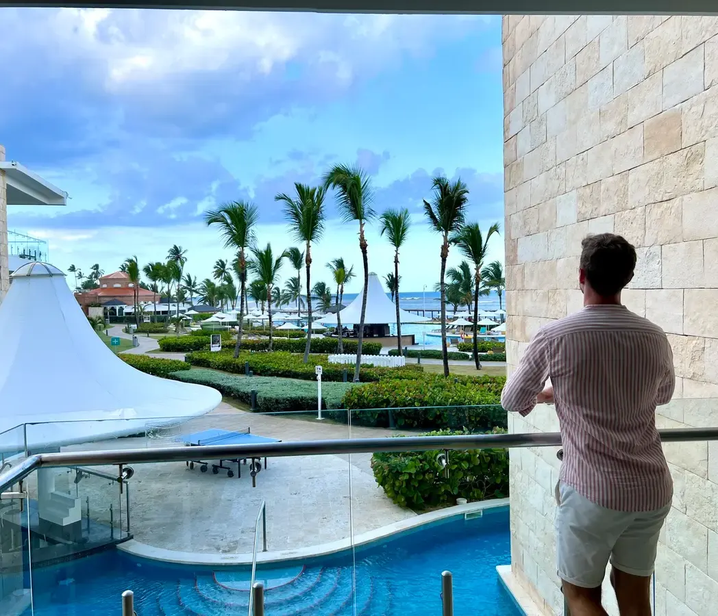 The splash pool at Nickelodeon Punta Cana, our footage.