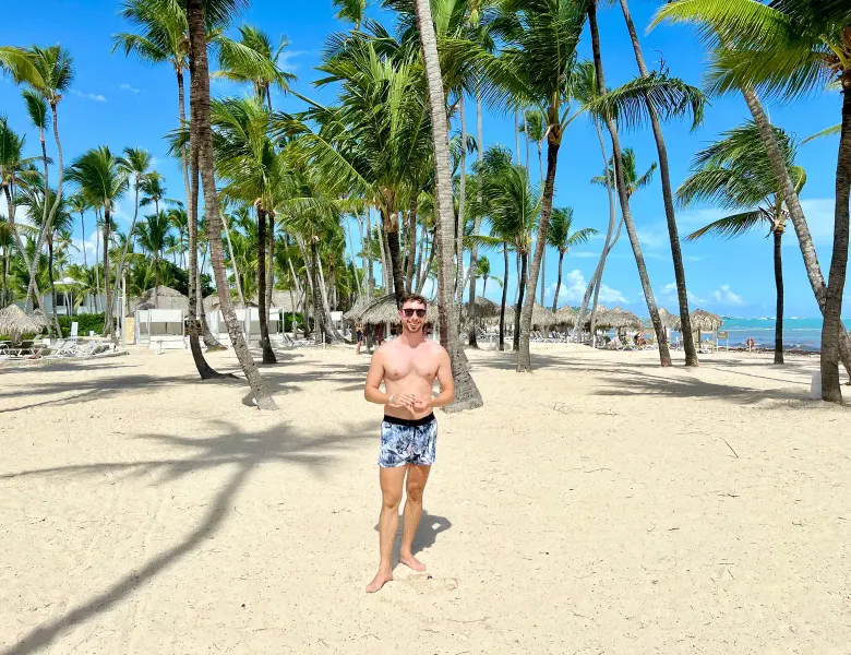 Palms down to the sand
