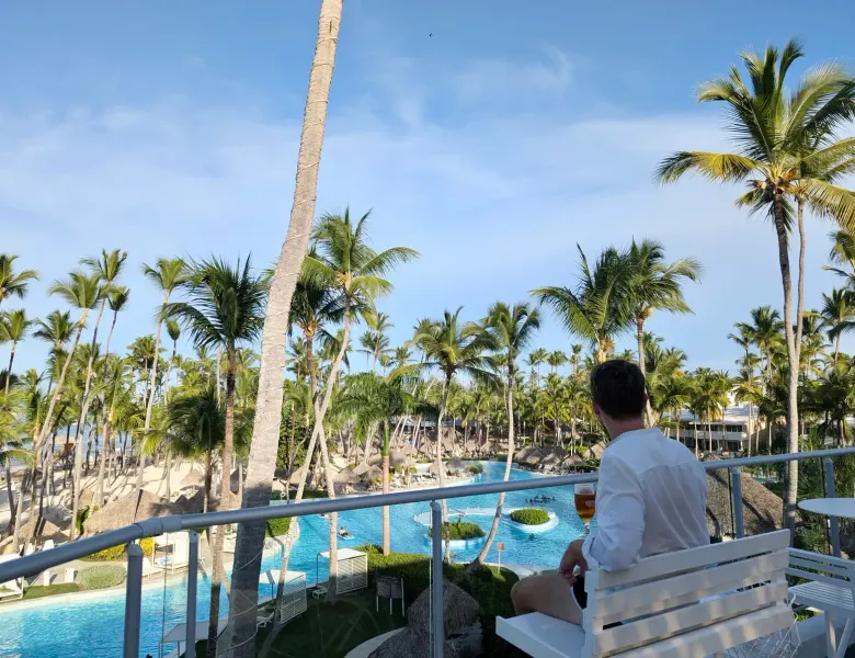 A pool in the afternoon