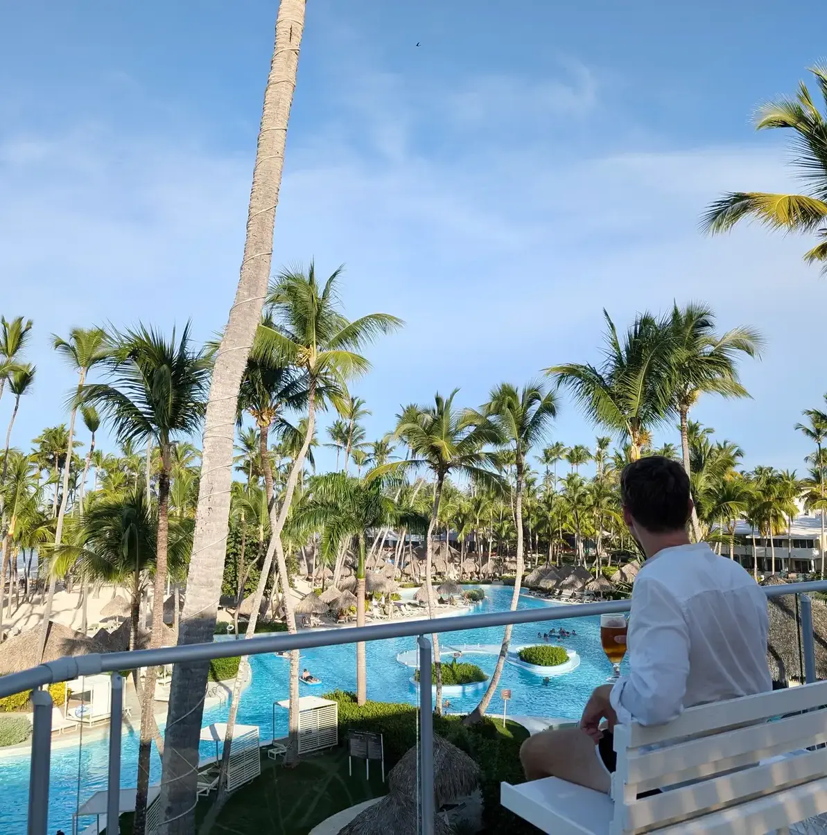 A pool in the afternoon